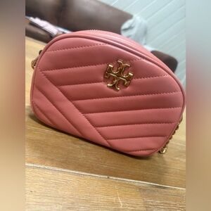 Tory Burch Pink Quilted Crossbody Bag